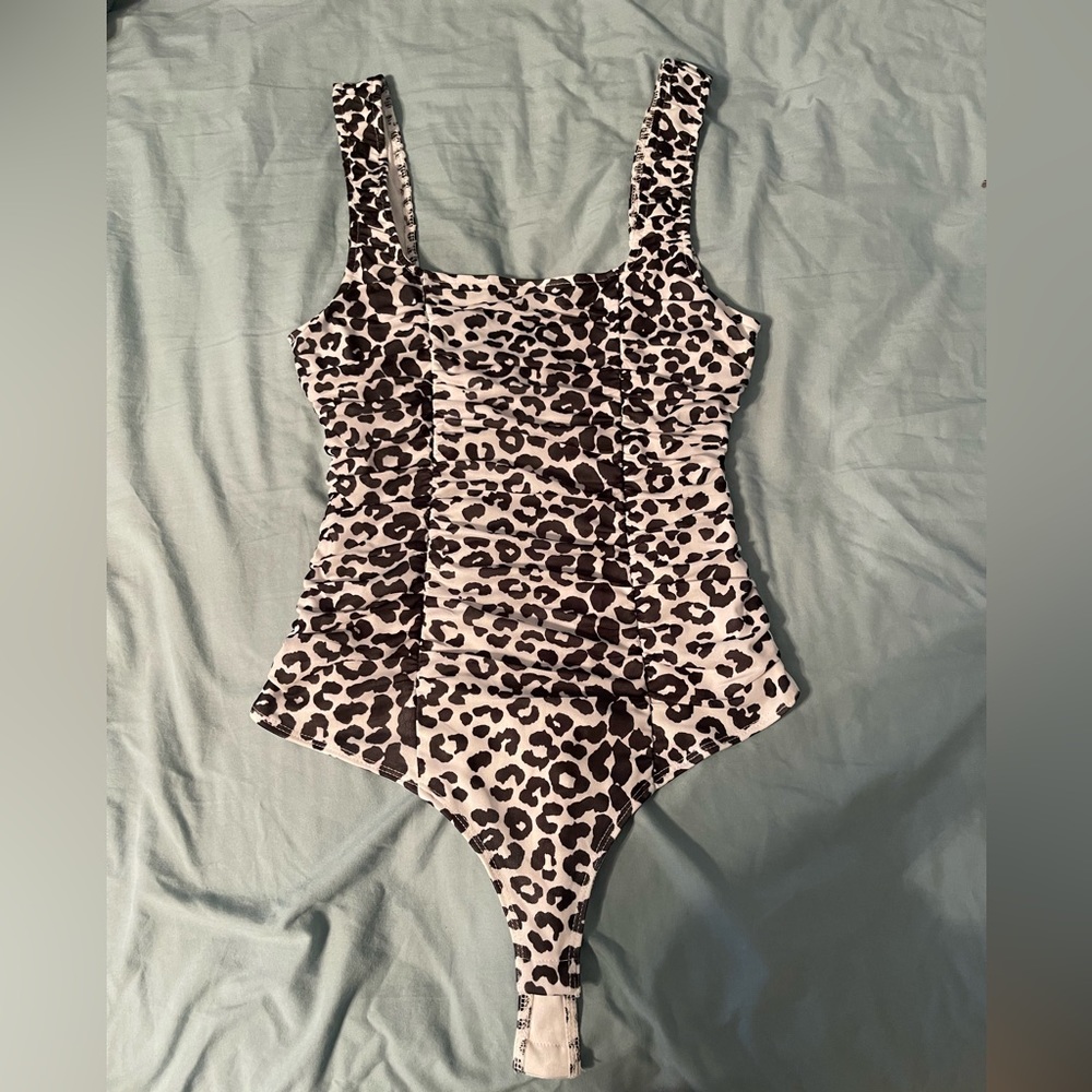 Cheetah print body suit